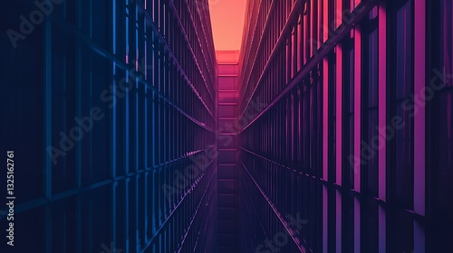 Abstract buildings perspective