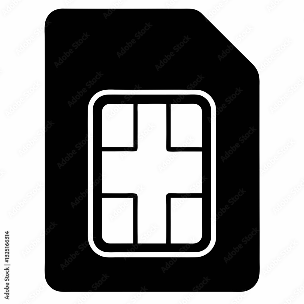 Obraz premium sim card icon