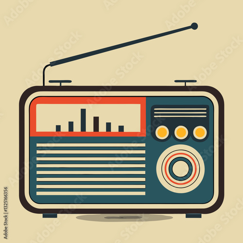 retro radio icon