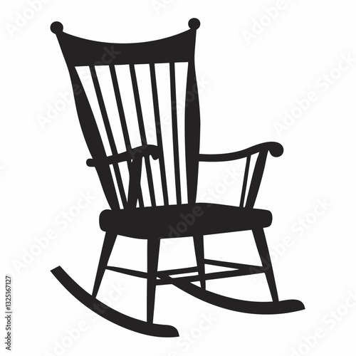 wooden rocking chair