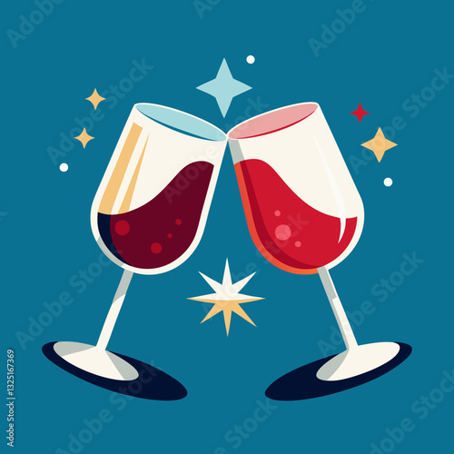 two glasses of champagne
