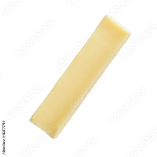 Single Stick of Cheese isolated on transparent background