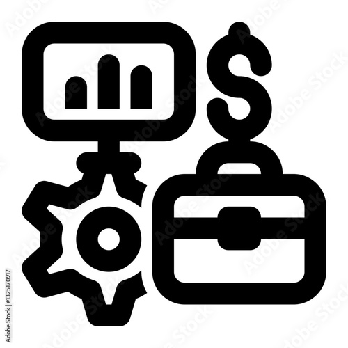 Business, Business Process, Business Management Outline Icon

