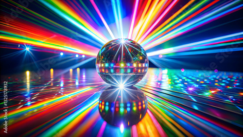 Wallpaper Mural mesmerizing kaleidoscope of light refracted through crystal sphere Torontodigital.ca