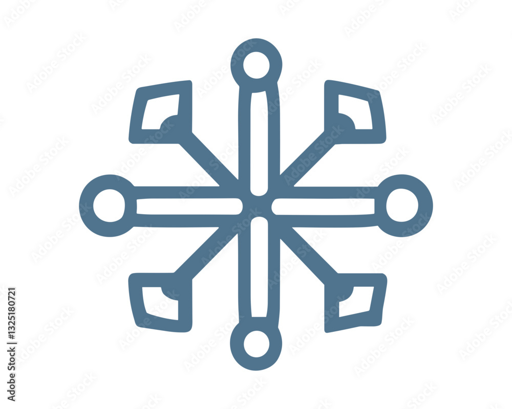 Blue Islamic Pattern Icon Illustration Art Blue Islamic Pattern Icon Illustration Art