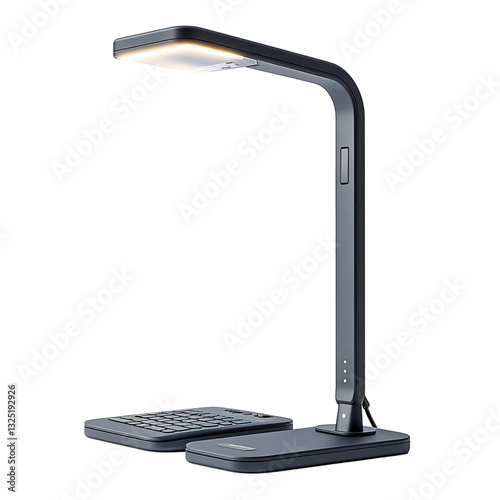 Philips LED Desk Lamp with USB Charging Isolated on Transparent Background