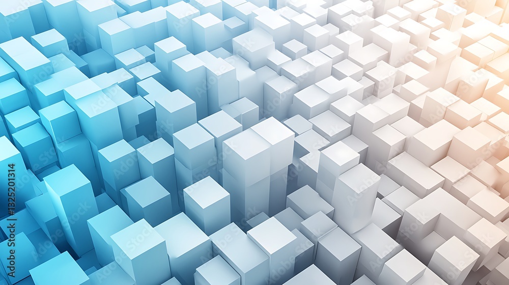 Abstract Cubes rising, 3D Background Texture Abstract Cubes rising, 3D Background Texture