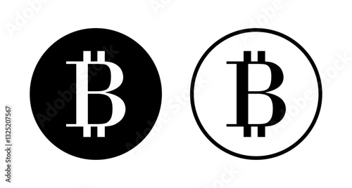 Bitcoin icon logo design. bitcoin sign and symbol. payment symbol. cryptocurrency logo