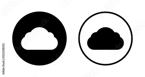 Cloud icon logo design. cloud sign and symbol