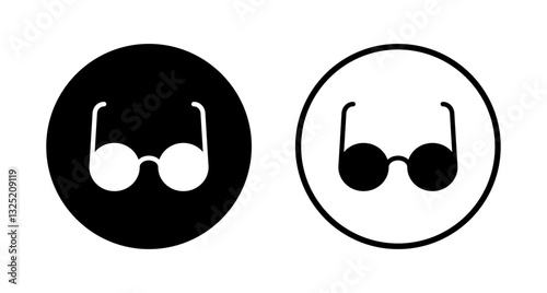 Glasses icon logo design. Glasses sign and symbol