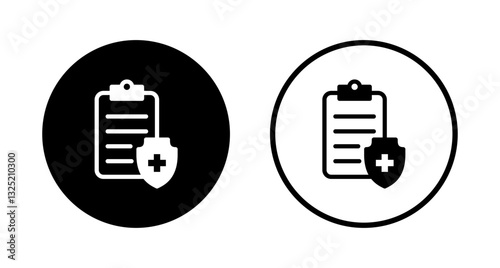 Medical insurance icon logo design. health insurance sign and symbol