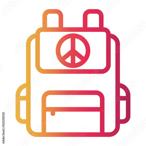 backpack Line Gradient Icon