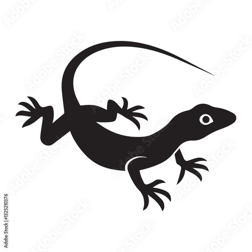 lizard isolated on white
