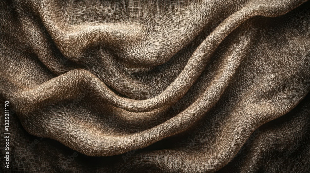Draped Beige Fabric Texture