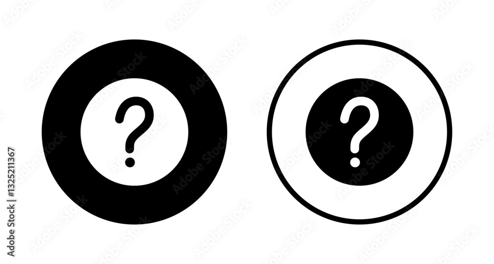 Question icon logo design. question mark sign and symbol Question icon logo design. question mark sign and symbol