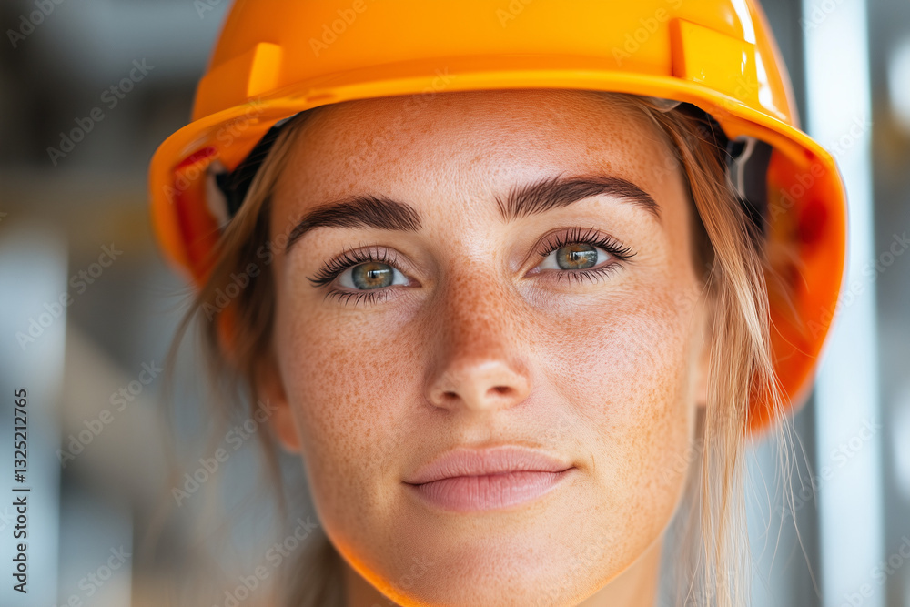 Confident Female Construction Worker Confident Female Construction Worker