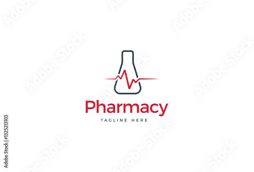 Creative Pharmacy Concept Logo Design.