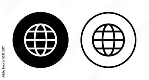 Web icon logo design. go to web sign and symbol. web click icon. Global search icon