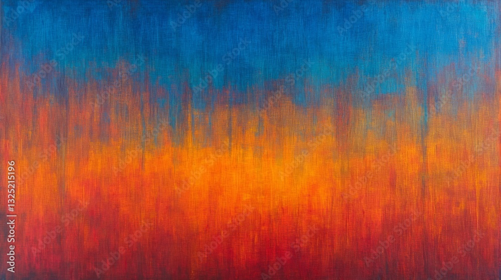 Fototapeta premium Abstract Warm and Cool Color Gradient Painting