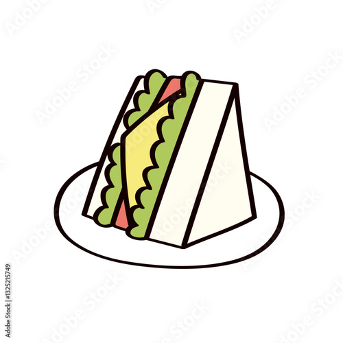 サンドイッチのイラスト