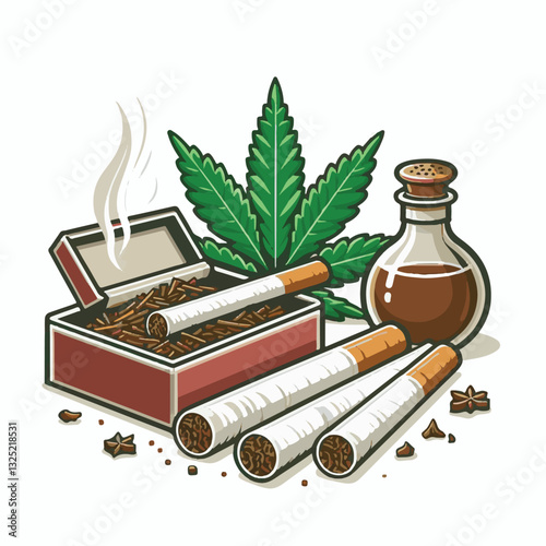 nicotine, tobacco, cigarette, health, cancer, smoke, addiction, background, unhealthy, risk, narcotic, danger, cigar, leaf, toxic, plant, product, industry, organic, crop, natural, habit, harvest, whi