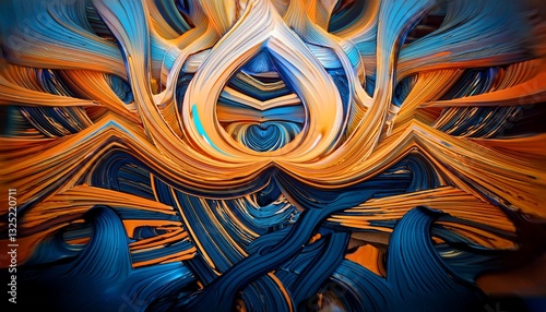 visually striking abstract design using abstract digital art emphasizing the dynamic and captivating patterns and effects to produce a modern and artistic effect