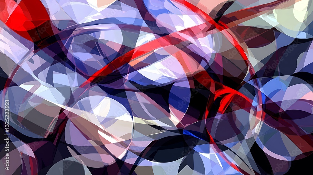 Obraz premium Abstract fluid shapes overlapping for background use