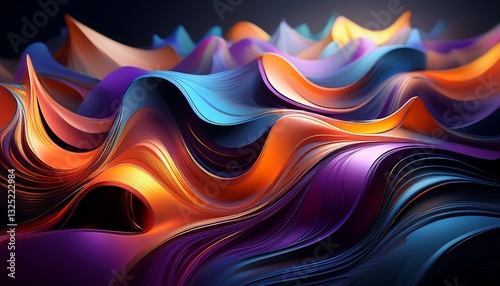 abstract image featuring 3d effects using dynamic forms and subtle lighting to produce a visually captivating composition that highlights the depth and complexity of thr