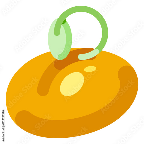Sprouting Seed on Soil – Flat Vector Illustration