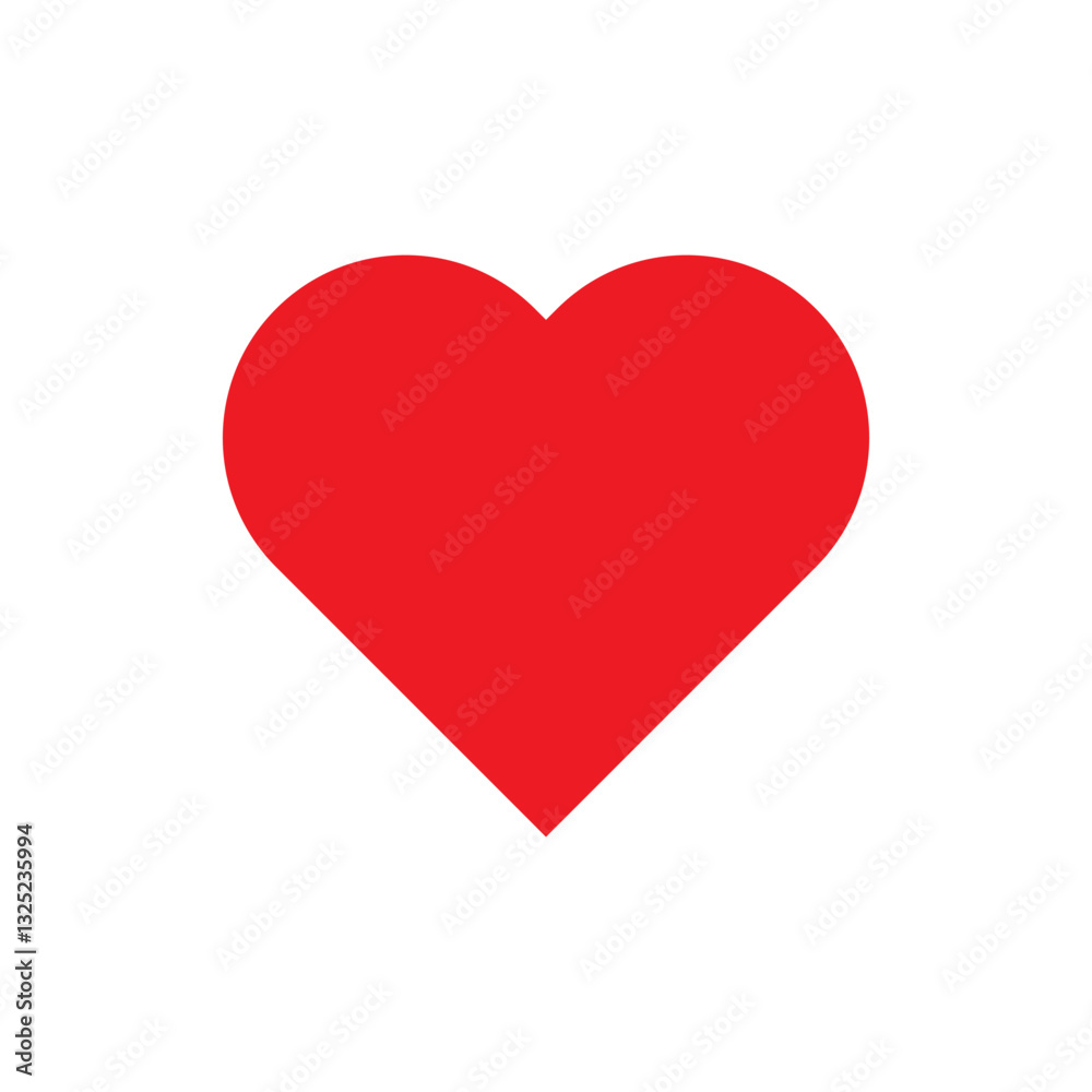 Heart love symbol. Red affection icon. Multiple hearts pattern. White background. Heart love symbol. Red affection icon. Multiple hearts pattern. White background.