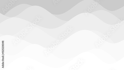 Abstract white curved lines loop animation