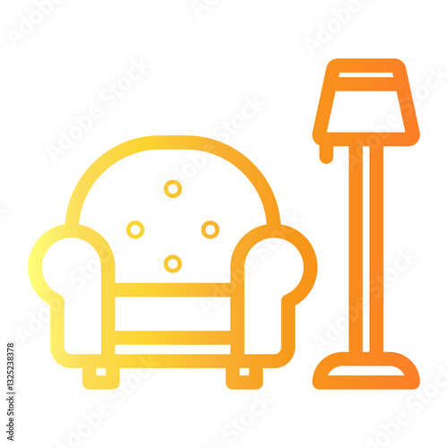 sofa Line Gradient Icon