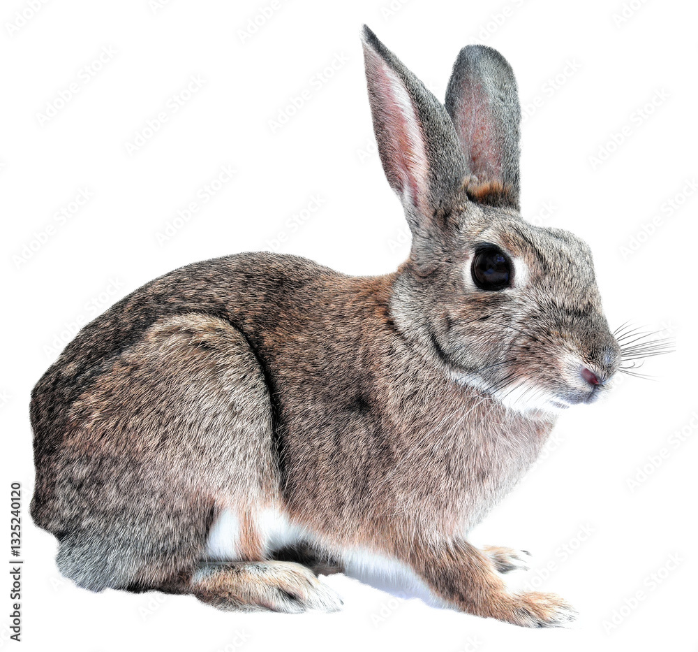 Grey Baby Easter Bunny Rabbit Sitting on Transparent Background, Cute and Fluffy Pet, Ideal for Spring and Holiday Celebrations Grey Baby Easter Bunny Rabbit Sitting on Transparent Background, Cute and Fluffy Pet, Ideal for Spring and Holiday Celebrations