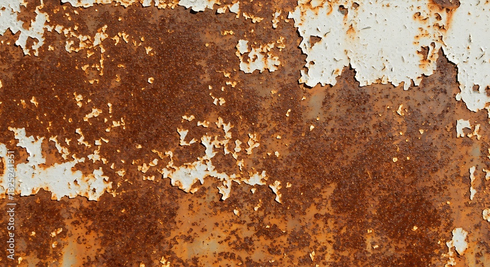 Fototapeta premium Rusty Metal Texture Dramatic Color Palette. AI Generated