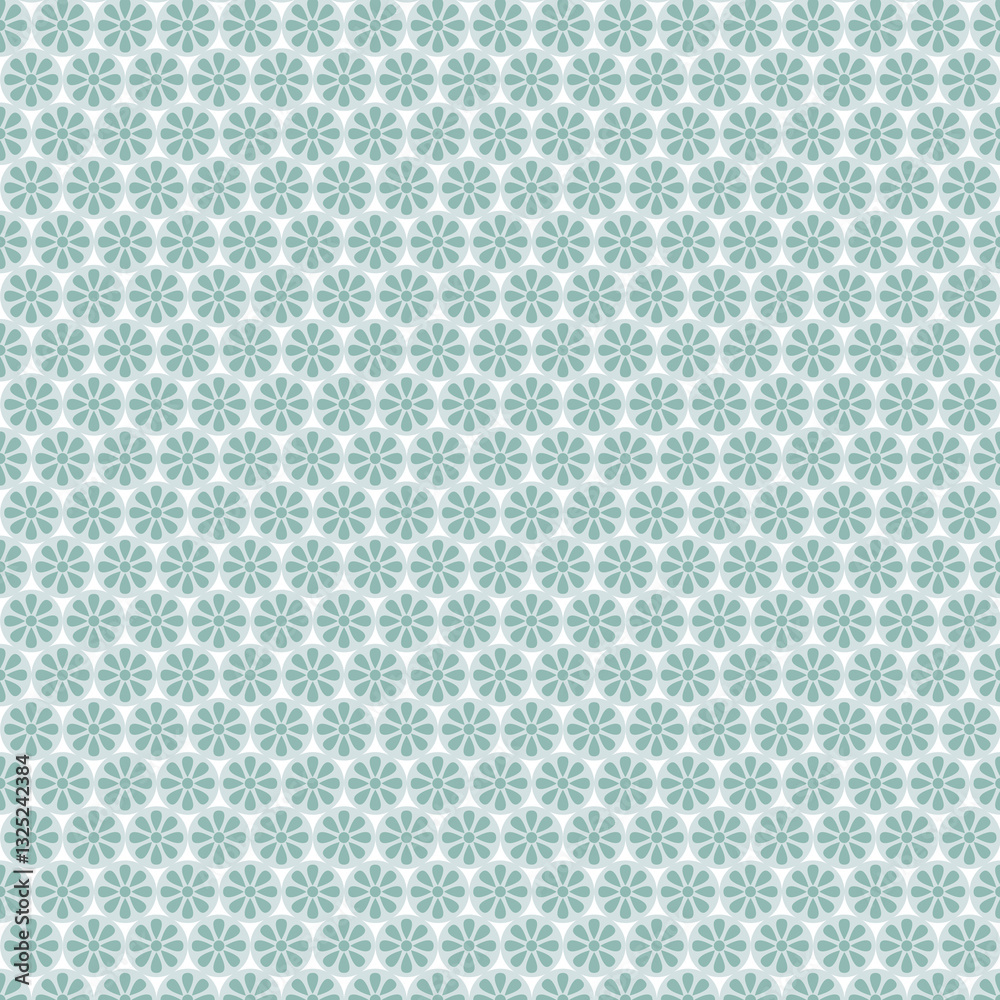 Floral geometric paper with daisy and ditsy seamless ornamental pattern fabric Floral geometric paper with daisy and ditsy seamless ornamental pattern fabric