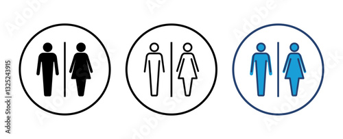 Toilet icon vector. restrooms icon vector. bathroom sign. wc, lavatory