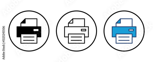Print icon vector. printer icon vector.