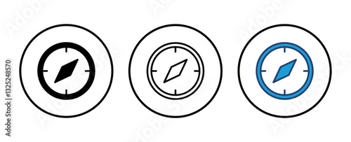 Compass icon vector. arrow compass icon vector