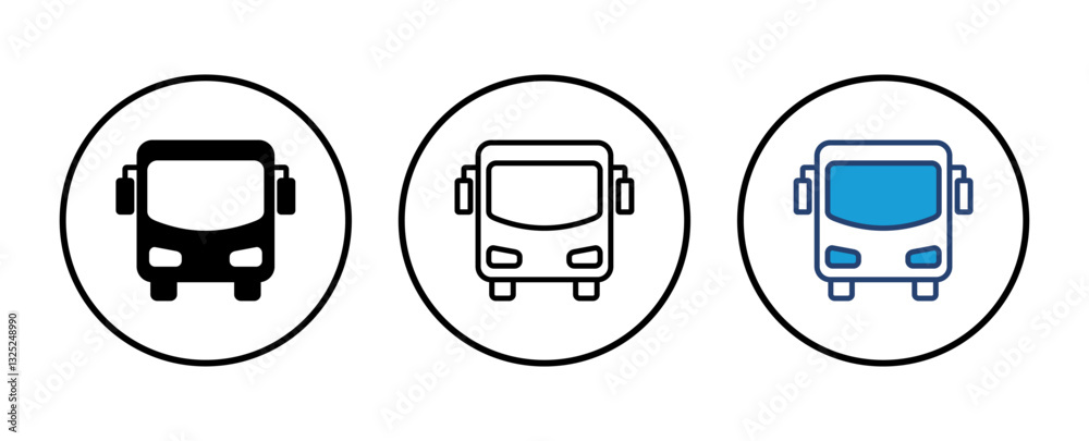Bus icon vector. bus vector icon Bus icon vector. bus vector icon