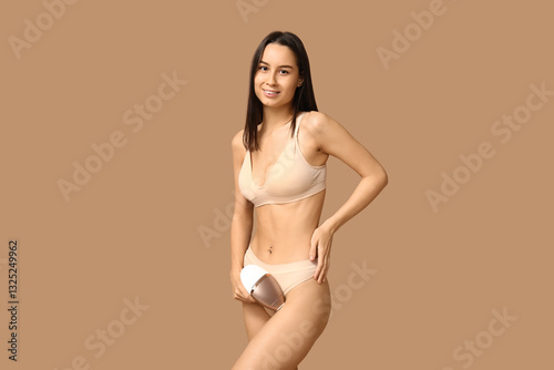 Beautiful young woman with ...