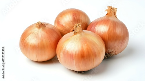 Wallpaper Mural Gold onion vegetable bulbs on white background Torontodigital.ca