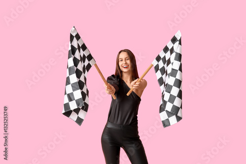 Beautiful young woman with ...