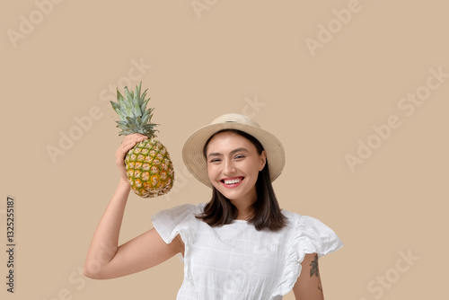 Beautiful young woman with ...