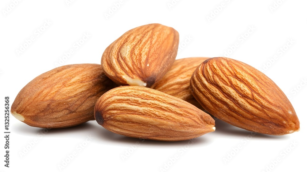 almond isolated on white background clipping
