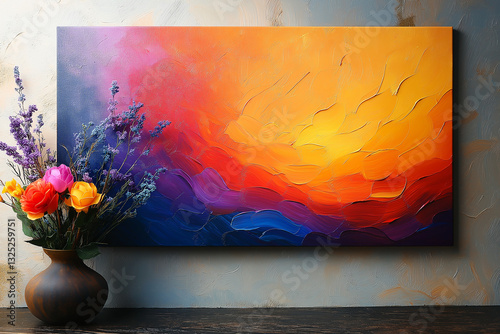 Decorative wall art prints, such as inspirational quotes or abstract designs.