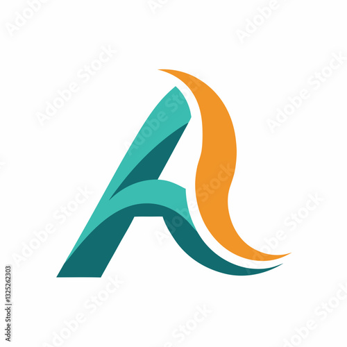 This logo features a stylized letter "A" with a modern, abstract design. The left side of the "A" is a vibrant teal, while the right side flows into a warm orange, creating a dynamic and eye-catching 