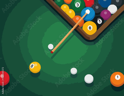Billiards pixel icône linéaire parfaite. Illustration personnalisable de ligne mince. Jeu de pub, divertissement, symbole de contour d’activité de loisirs. Dessin de contour isolé de vecteur. 