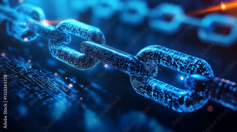 A futuristic blockchain technology concept, symbolizing decentralized finance and security A futuristic blockchain technology concept, symbolizing decentralized finance and security