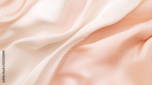 Cream And Peach Fabric Texture Background