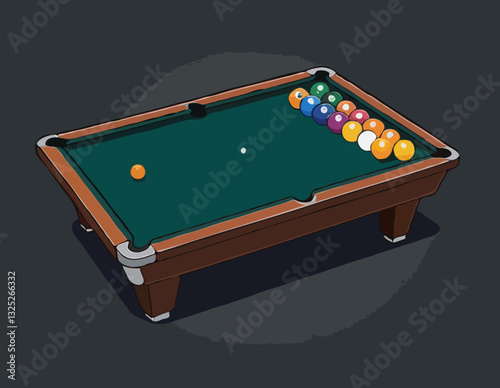 Billiards pixel icône linéaire parfaite. Illustration personnalisable de ligne mince. Jeu de pub, divertissement, symbole de contour d’activité de loisirs. Dessin de contour isolé de vecteur. 